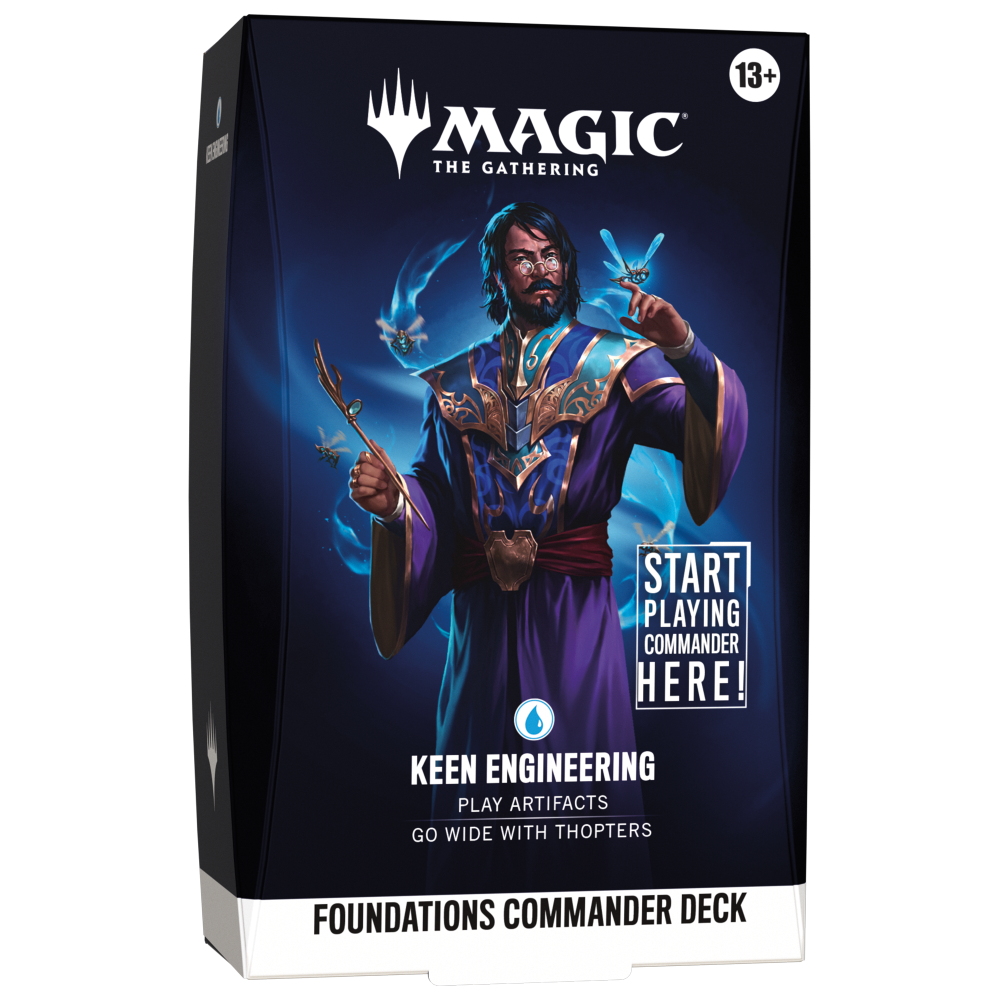 D70490000-2 - 1 Magic: The Gathering Foundations Commander Deck: Keen Engineering - Image 1